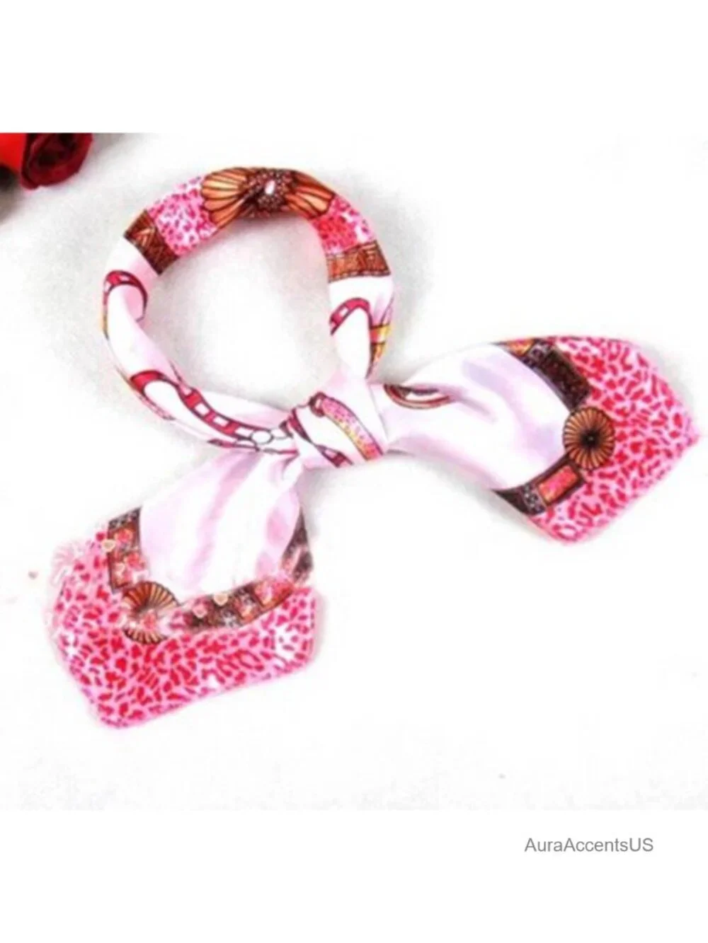 10 Pack Silk Feel Square Scarf Set for Hair Handbag Sash Wraps